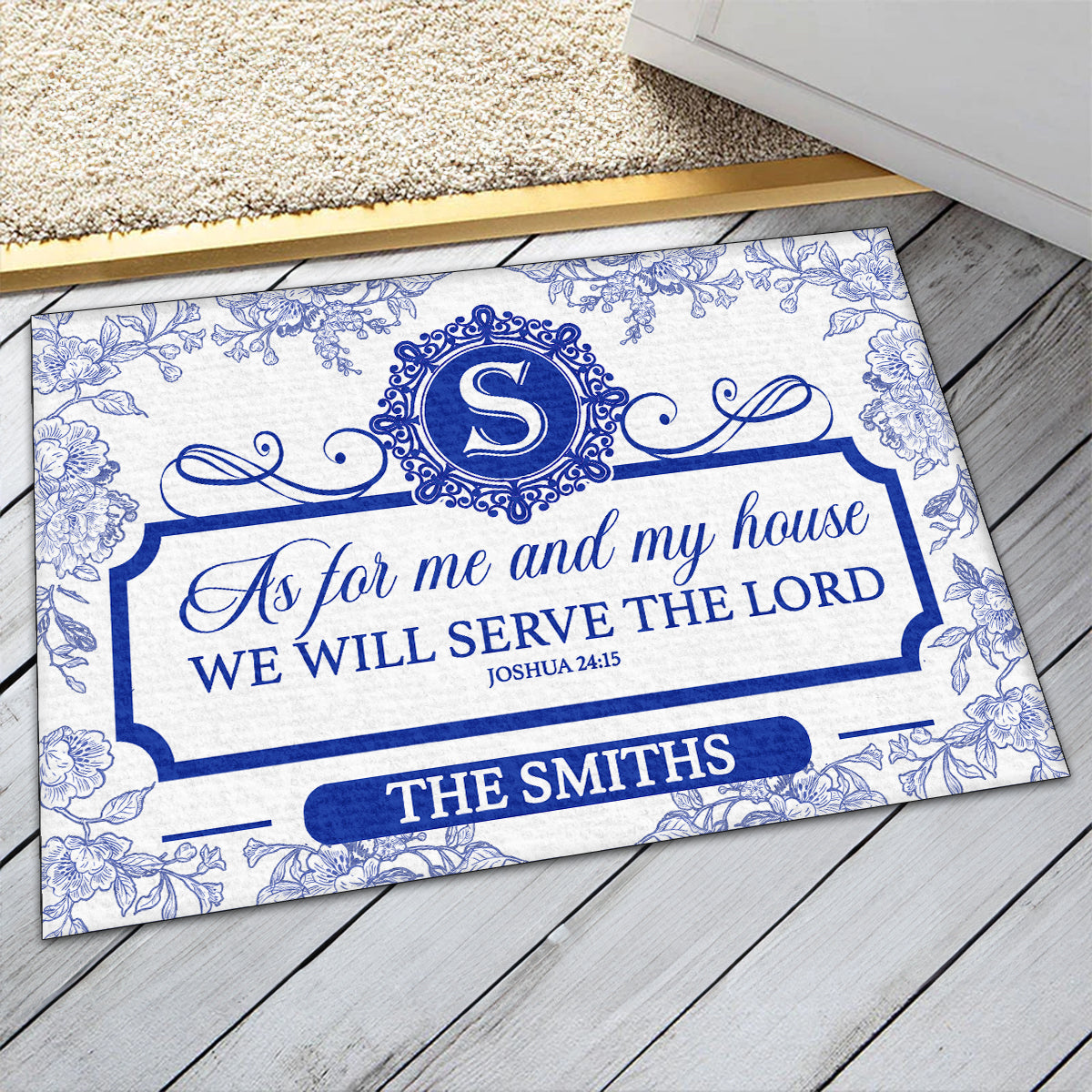 Bible Verse - Personalized Doormat for Home Decor