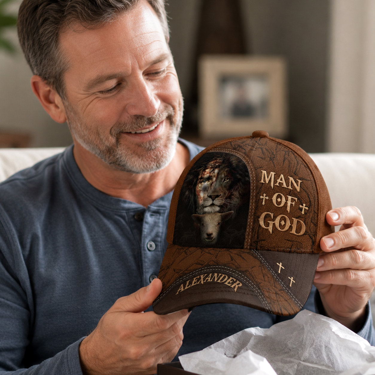 Man Of God - Personalized Classic Cap for Him
