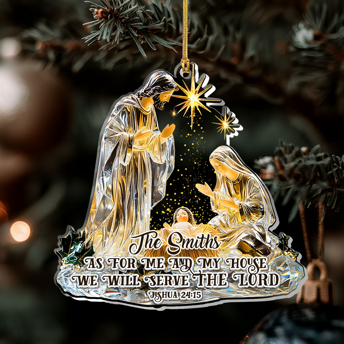 Christian Faith - Personalized Acrylic Ornament GOJS10052