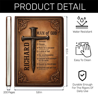 A Child of God - Personalized Leather Notebook GMJSNB200021