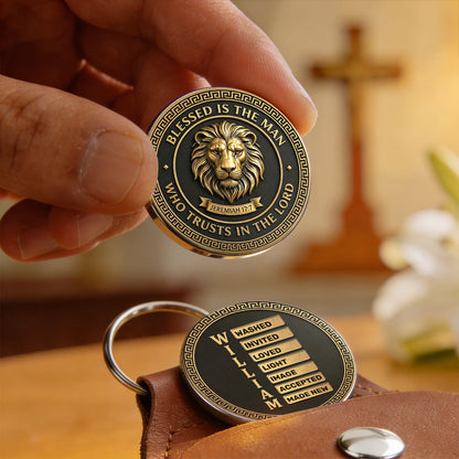 Blessed Is The Man Who Trusts In The Lord - Personalized Pocket Hug