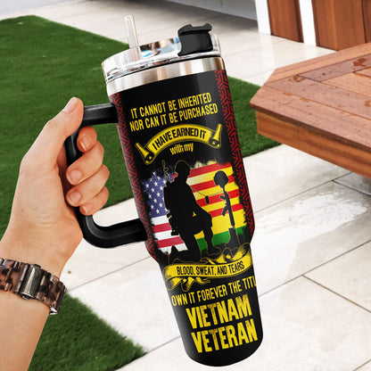 It Cannot Be Inherited - Personalized Military Tumbler