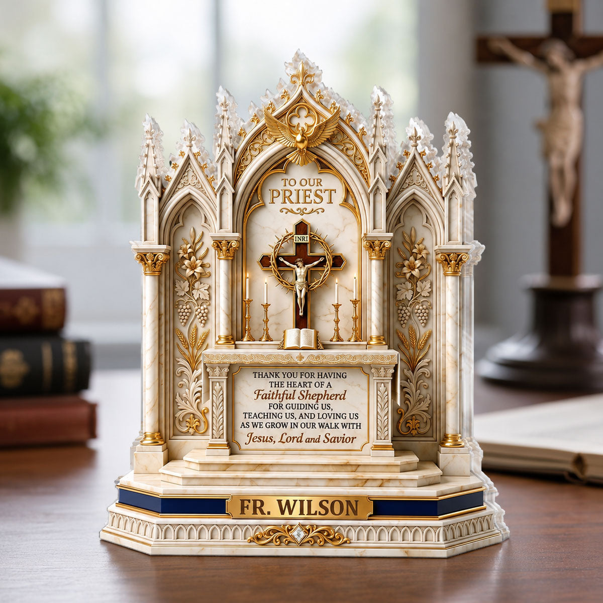 Faithful Shepherd - Personalized Acrylic Plaque for Priest GAPJS10007