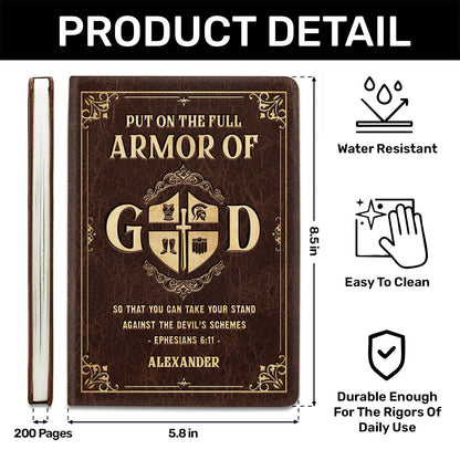 Armor Of God - Personalized Leather Prayer Journal GMJSNB200116
