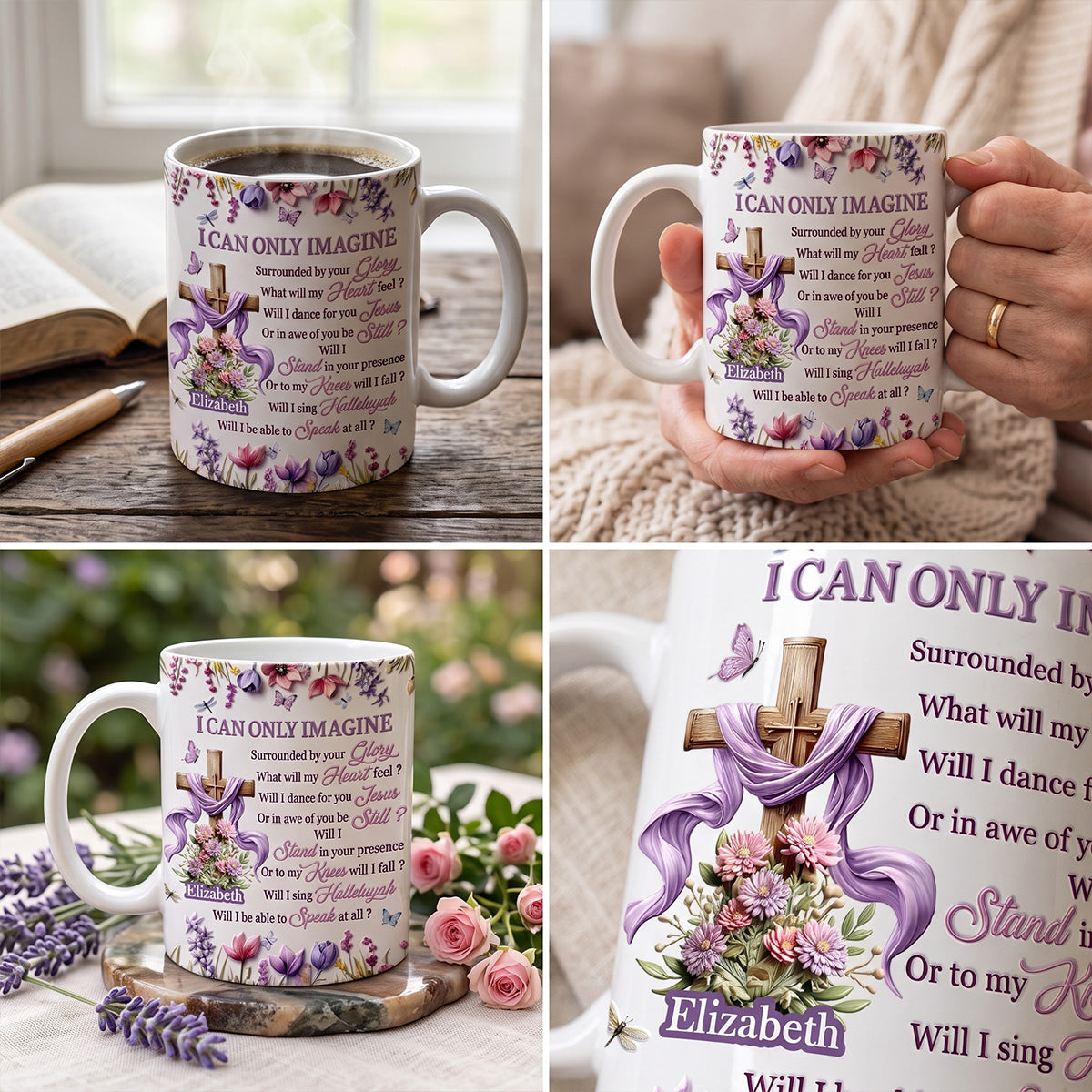 I Can Only Imagine - Personalized Ceramic Coffee Mug for Mom