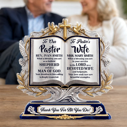 A Pastor After God’s Heart - Personalized Acrylic Plaque GAPJS10028