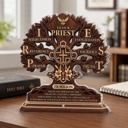 Heart of a Faithful Shepherd - Custom Acrylic Plaque GAPJS10030