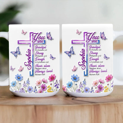 You Are Loved Always Enough - Personalized Ceramic Coffee Mug