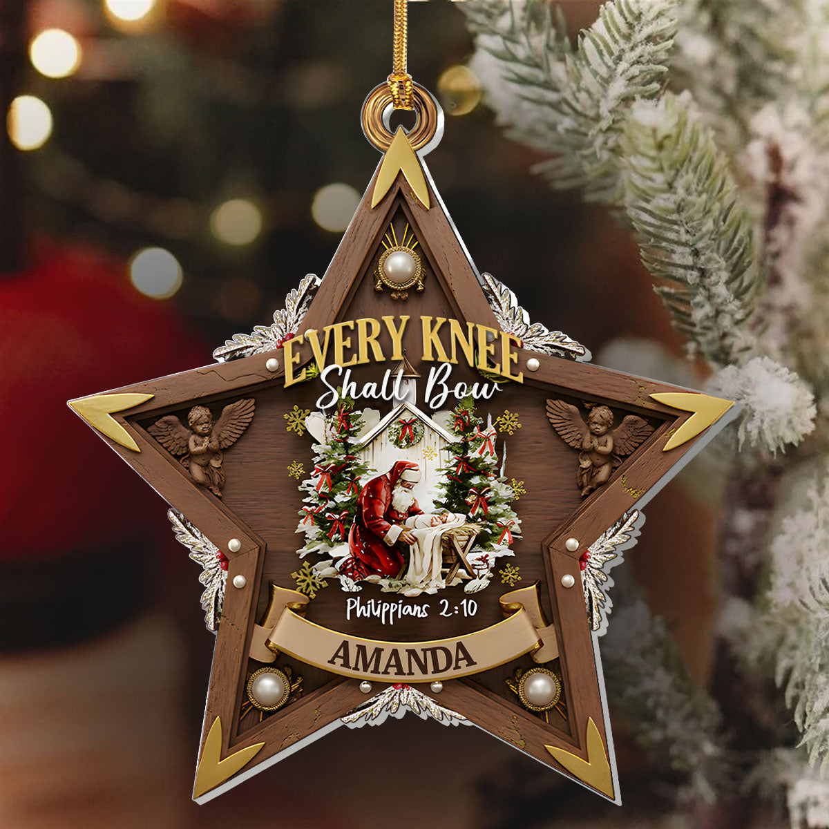 Christian Faith - Personalized Acrylic Ornament GOJS10334