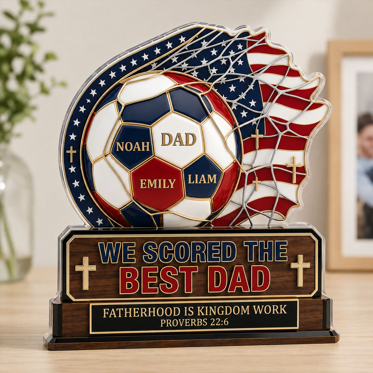 Best Dad - Personalized Acrylic Plaque for Him GAPJS10033