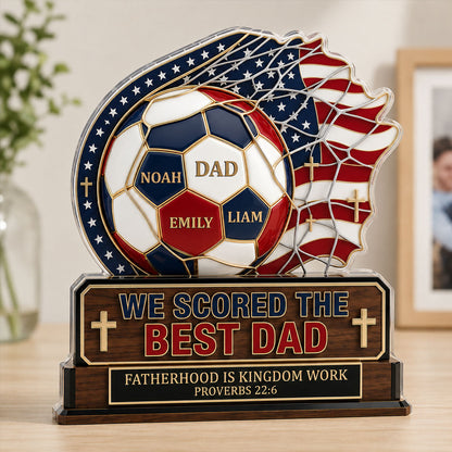 Best Dad - Personalized Acrylic Plaque for Him GAPJS10033