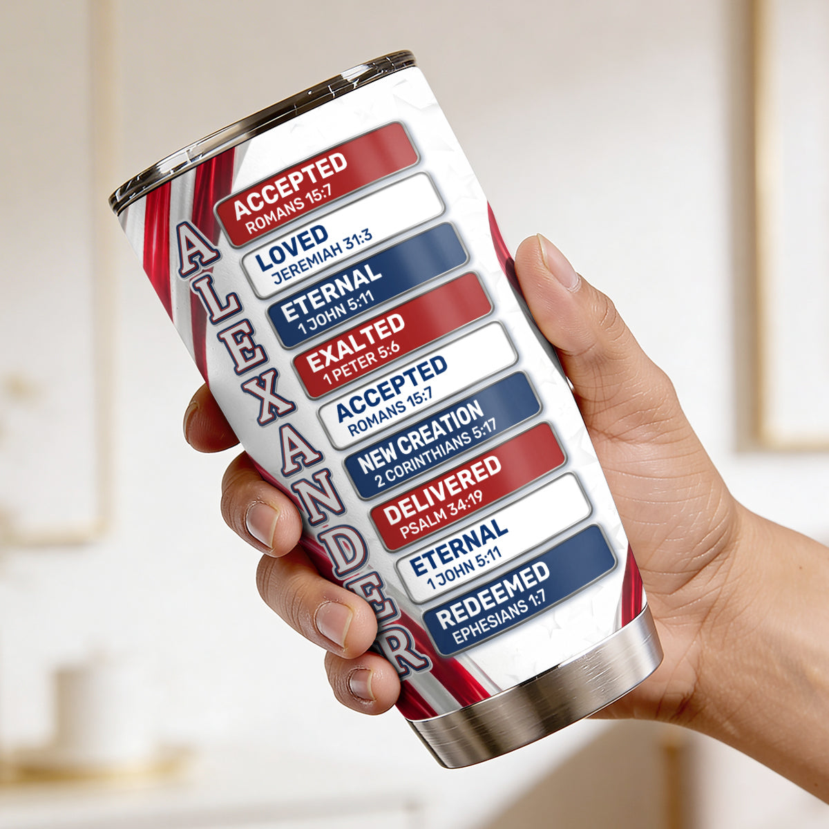 Stand For The Flag - Personalized Stainless Steel Tumbler