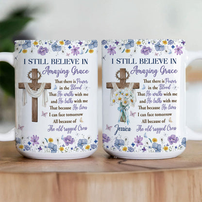 Amazing Grace - Personalized Christian Coffee Mug