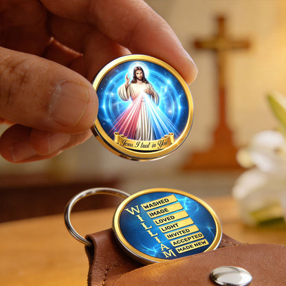 Jesus I Trust In You - Personalized Pocket Hug Christian Keepsake