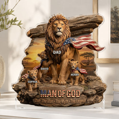 Man Of God - Personalized Acrylic Plaque GAPJS10061