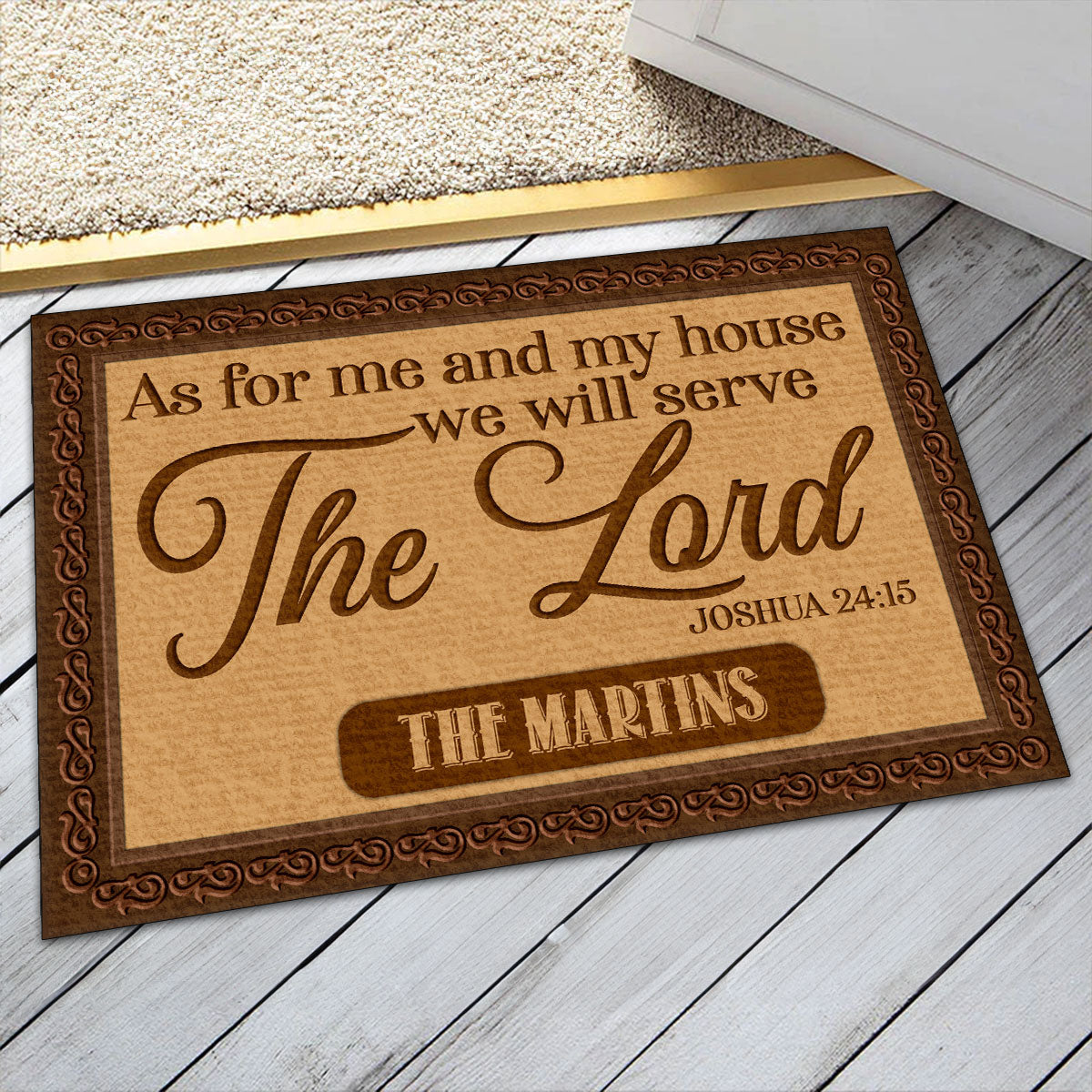 Faith Quote - Personalized Doormat for Home