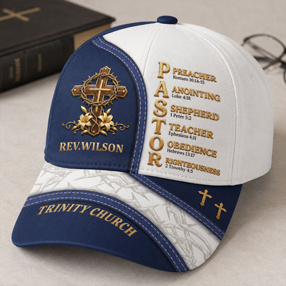 My Preacher, Teacher, Shepherd - Personalized Classic Cap