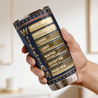 Patriotic Christian - Personalized Stainless Steel Tumbler