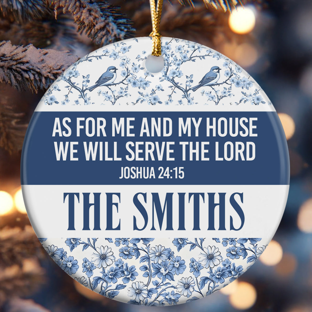 Faith Quote - Personalized Ceramic Ornament GOJS10100