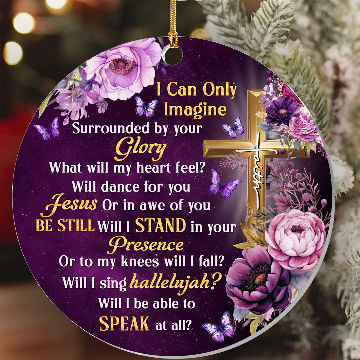 Inspirational Faith Decor - Acrylic Ornament GOJS10072