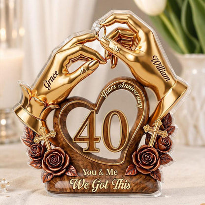 You & Me We Got This - Personalized Acrylic Plaque GAPJS10016