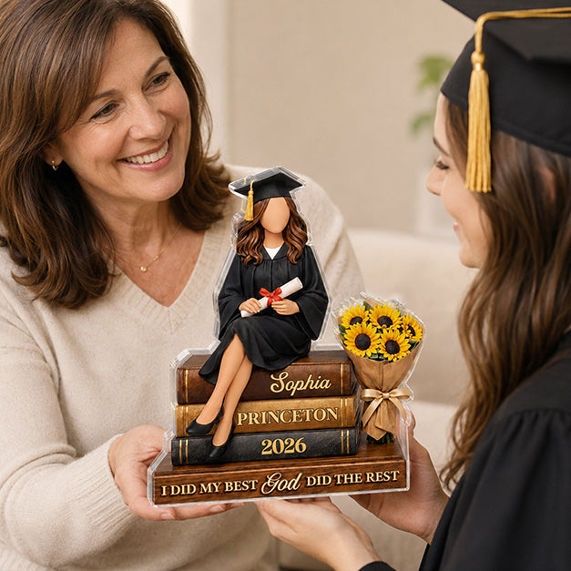 Faith and Achievement - Personalized Acrylic Plaque GAPJS10057