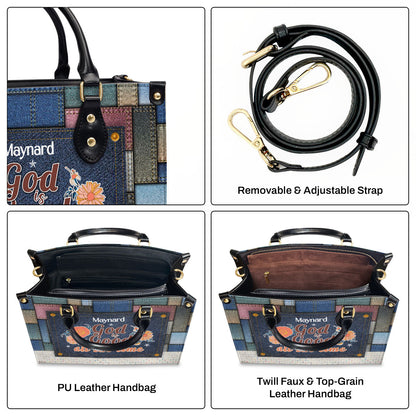 God Is Good All The Time - Personalized Leather Handbag - Gift For Her GMJSLB200080