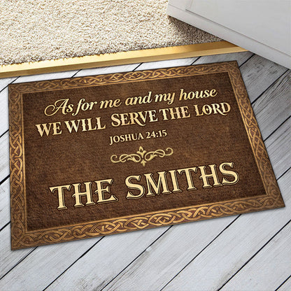 Bible Verse - Personalized Christian Doormat