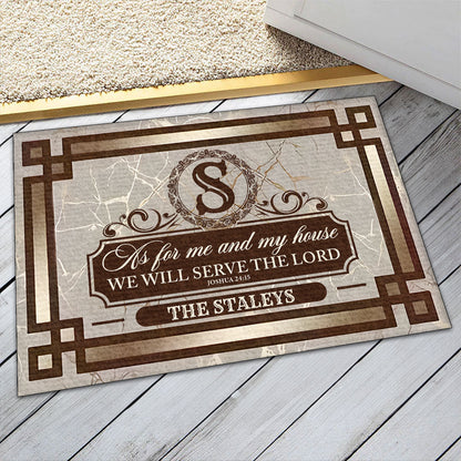 Bible Verse - Personalized Doormat for Home GDMJS10038