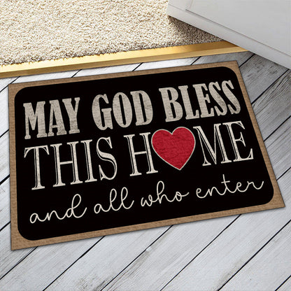 God Bless This Home - Doormat Faith Christian Home Decor GDMJS10085