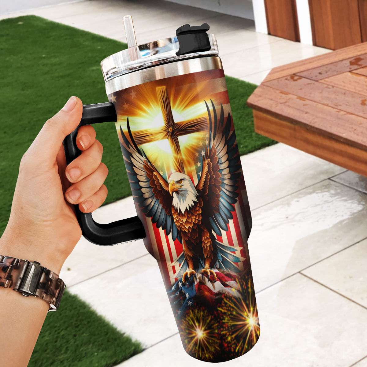 Faith Over Fear - Personalized Stainless Steel Tumbler