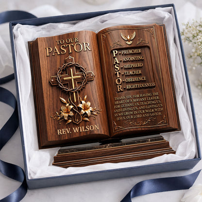 Heart Of A Servant Leader - Personalized Acrylic Plaque GAPJS10051