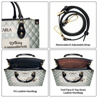 Faith-Inspired - Personalized Leather Handbag GMJSLB200089