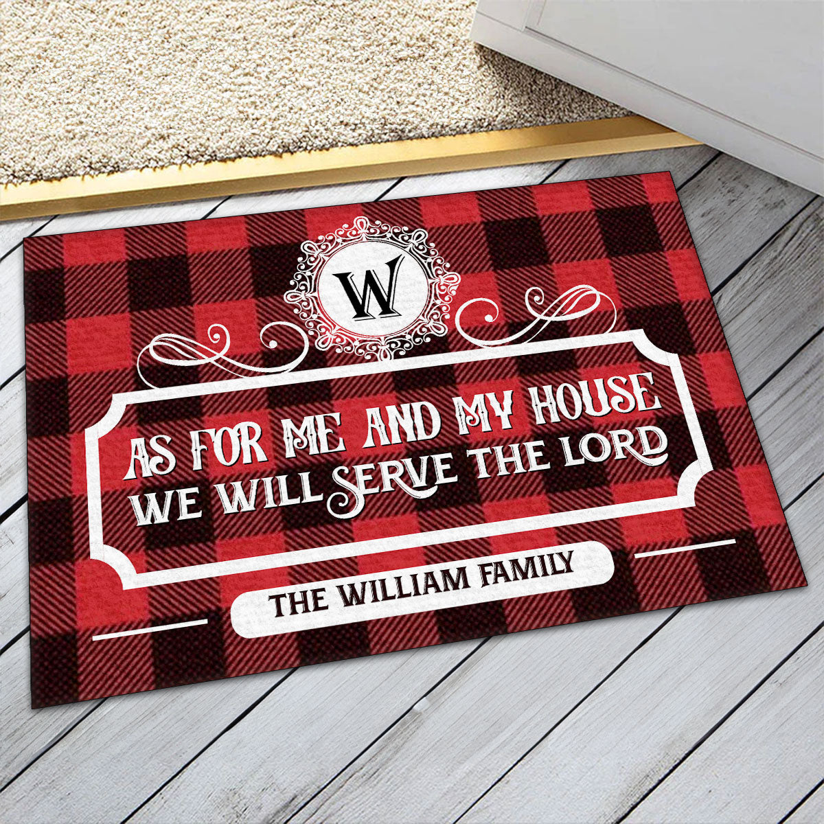 Bible Verse - Personalized Doormat