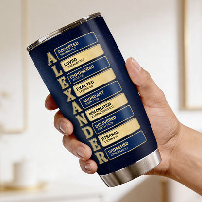 A Man Of God - Personalized Stainless Steel Tumbler