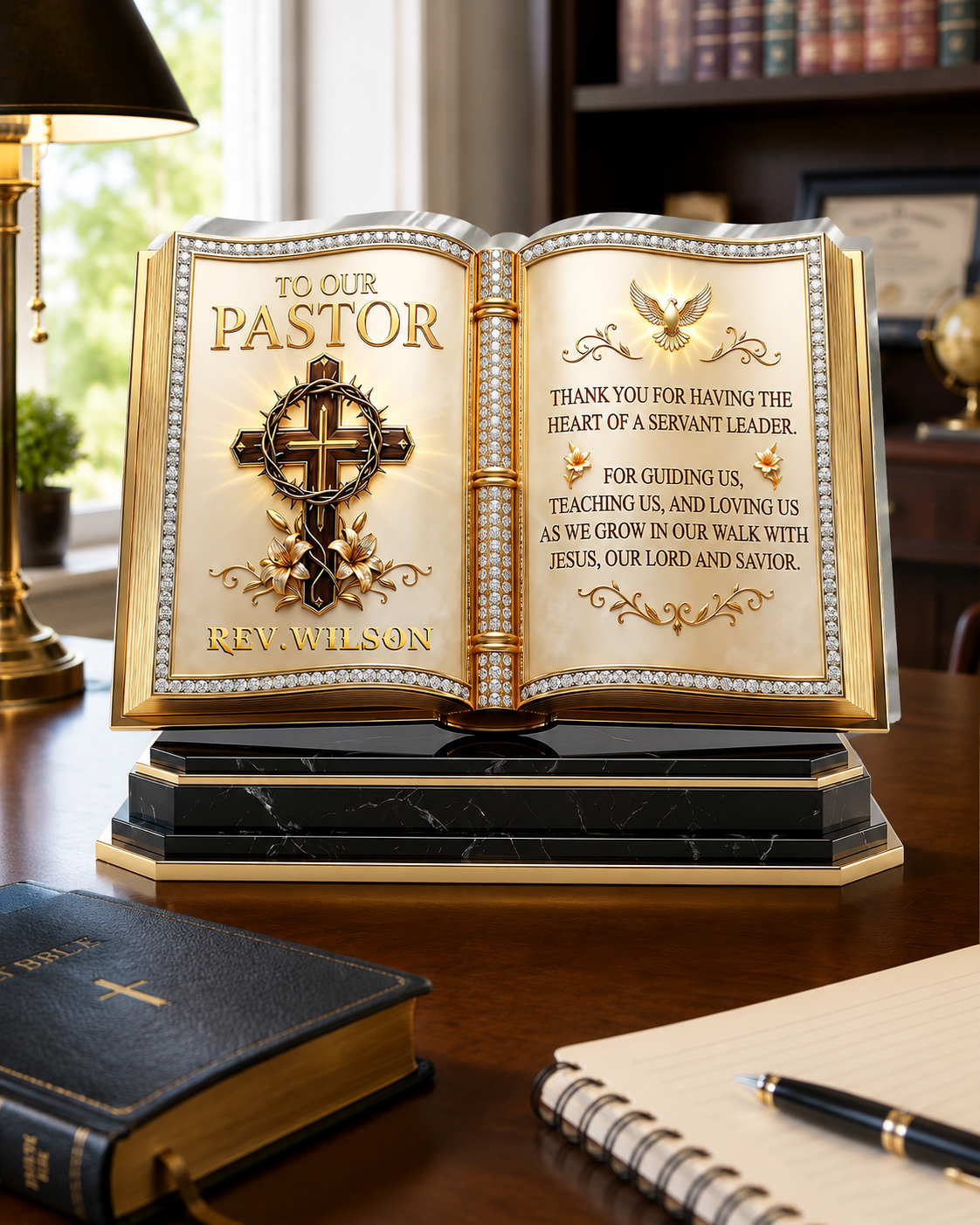 Heart of a Servant Leader - Personalized Acrylic Plaque GAPJS10062