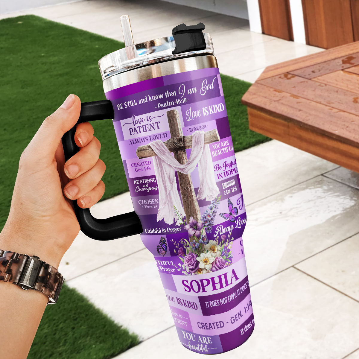 Be Still And Know That I Am God - Personalized Stainless Steel Tumbler