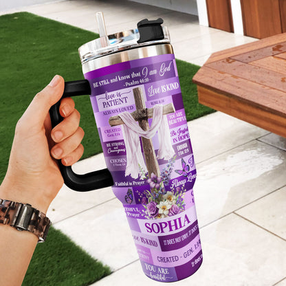 Be Still And Know That I Am God - Personalized Stainless Steel Tumbler