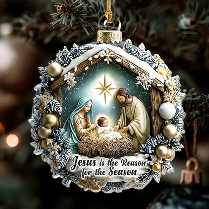 Christ Our Reason - Acrylic Ornament - Christian Faith Keepsake GOJS10300