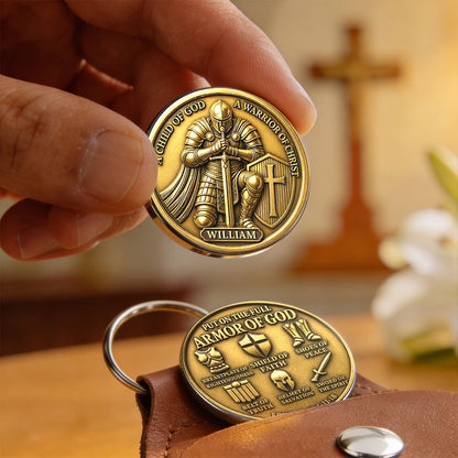 Put On The Full Armor Of God - Personalized Pocket Hug Keepsake