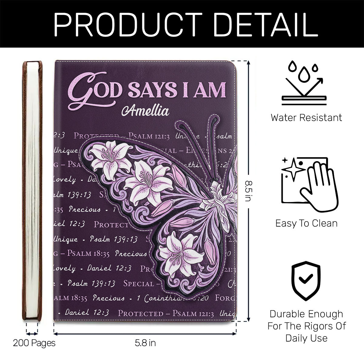 God Says I Am - Christian Inspirational Notebook GMJSNB200024