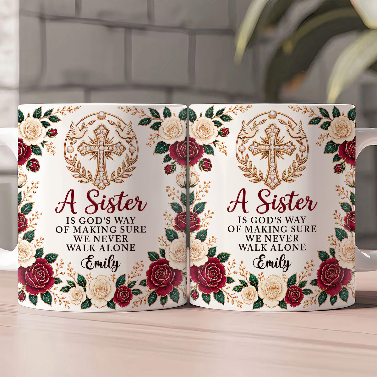 A Sister Is God's Way - Personalized Ceramic Coffee Mug