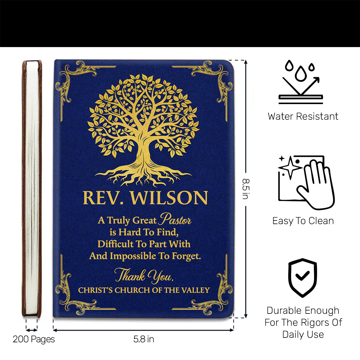 Faith - Personalized Leather Cover Notebook GMJSNB200050