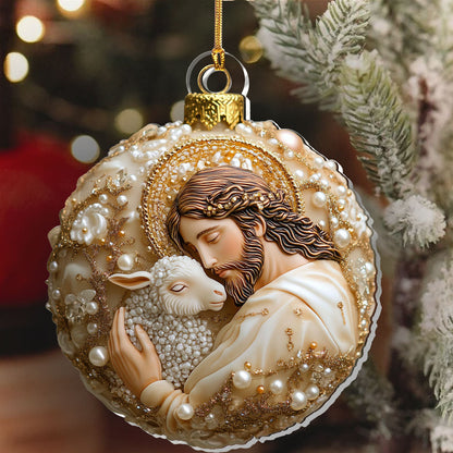 Jesus The Good Shepherd - Acrylic Ornament - Gift for Family GOJS10054