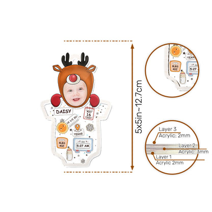Baby's First Christmas - Personalized 3 Layered Ornament GOJS10138
