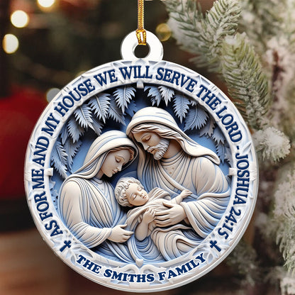 Christian Home Decor - Personalized Acrylic Ornament GOJS10086