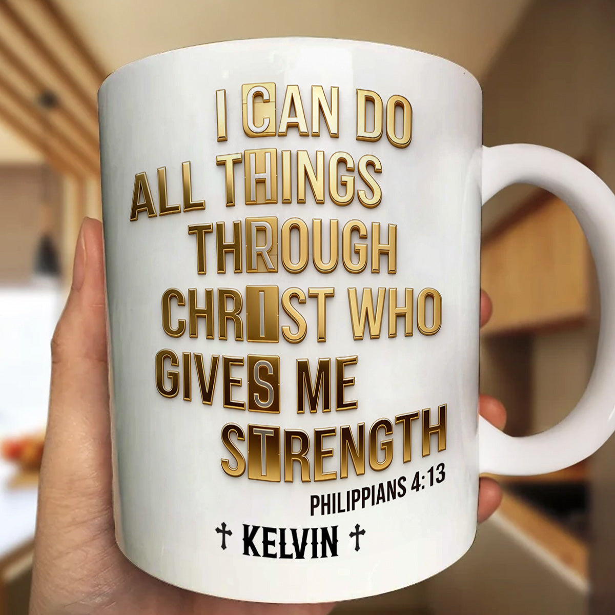 I Can Do All Things Through Christ - Personalized Coffee Mug