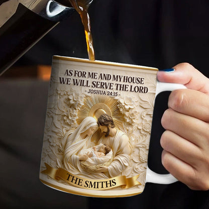 As For Me And My House - Personalized Coffee Mug