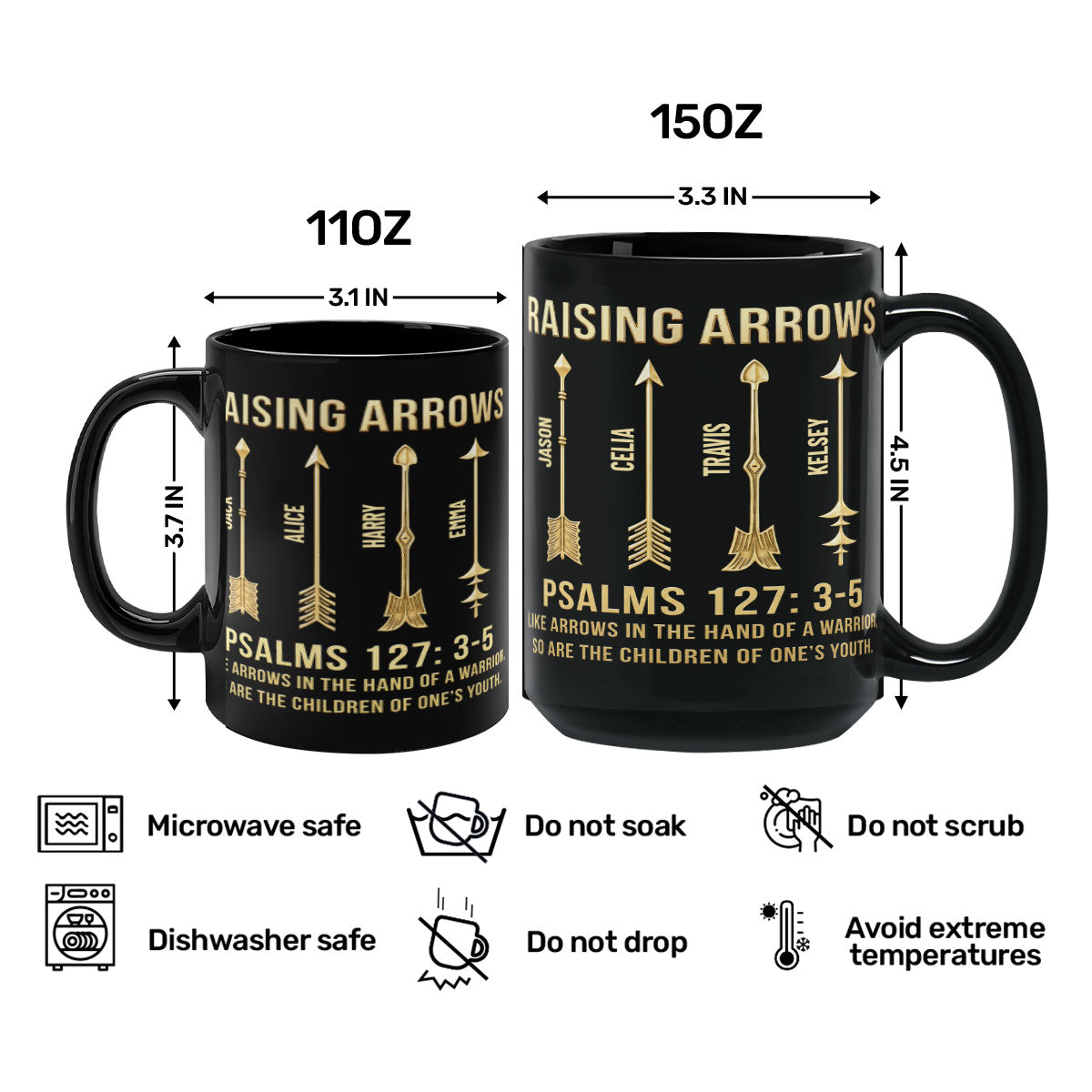 Raising Arrows - Personalized Coffee Mug for Dad