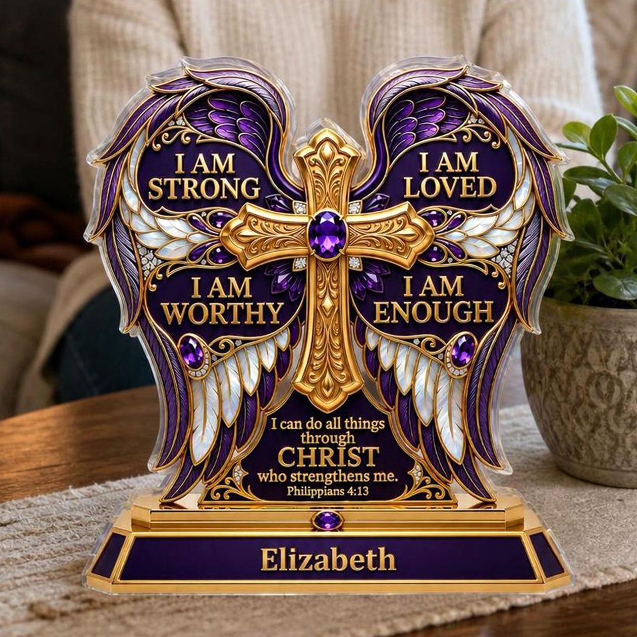 I Can Do All Things Through Christ - Custom Acrylic Plaque GAPJS10018